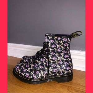 floral print doc martens boots